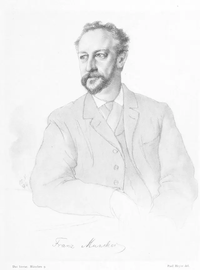 Porträt von Dr. Franz Muncker (Paul Heyse)